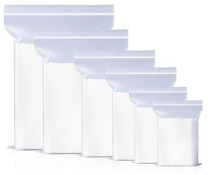 G4GOODS | 1000 Grip Seal Bags GL7 (5.5” x 5.5”) Secure & Convenient | Reusable Zip Lock for Small Clear Plastic Bags | Ideal for Food, Jewellery, and Craft Storage