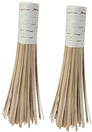 2pcs Stove Cleaning Brush Wok Whisk Brush Iron Pot Chinese Wok Multifunctional Cleaning Griddle Cleaner Green Tea Cleanser Cleaning Large Pan