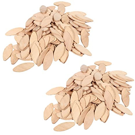 Jowsst 200Pcs No.20 Assorted Wood for Tenon Machine Woodworking Biscuit Jointer
