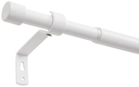 Mardom Vorhangstange Ausziehbar 120-210 cm - Weiß | Gardinenstange Ausziehbar, Ausziehbare Gardinenstange: Teleskop-Funktion, Minimalistisches und modernes Design, Langlebiges