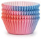 Spesh Muffinförmchen Papier 100 Stück Cupcake Formen Muffin Förmchen Papier für Geburtstag Party Hochzeit(Rosa-Blau)