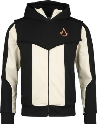 Assassin's Creed Mirage Basim Men's Hooded Jacket Black Fan Merch, Gaming, black, XXL