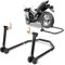 Herrselsam Motorradheber Montageständer Motorrad Hinten Motorradständer Motorrad Heber Breitenverstellbar Wartungs-/Montagearbeiten für Motorräder bis 300 kg (Schwarz)