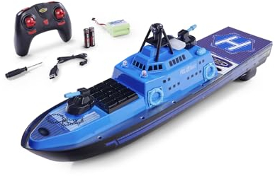 Carson 500108049 - RC- Polizeiboot 2.4G 100% RTR - Neu