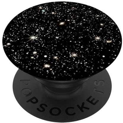 Sterne Sternenhimmel schwarz PopSockets mit austauschbarem PopGrip