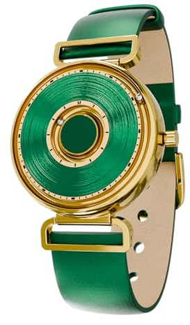 Magneto Watch Bella Gold Green Armbanduhr für Frauen