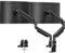 Dual Monitor Mount for Screens up to 42, Heavy Duty Ultrawide Dual Monitor Arm Holds Max 33lbs Each, Premium Gas Spring Adjustable Computer Monitor Stand for 2 Monitors, VESA Desk Mount