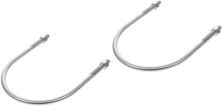 2st U-bolzen Bootsanhänger U Rohrschellenschrauben U-bügel Des Anhängers Baumhaus-befestigungsschraube U Schraube Für Hardware U-förmige Schrauben Zugbolzen Silver Rostfreier Stahl HOMOCONO