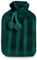 KEPLIN Cosy Hot Water Bottle with Plush Cover - Relieves Body Aches & Pains, Washable Safe & Durable Heating Pad - Ideal Cosy Nights & Gifts - Large 2L (Forest Green)
