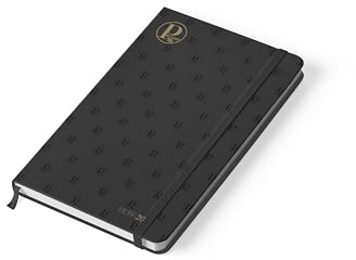 PdiPigna, Vintage-Wochenplaner mit Lesezeichen, Verschluss mit flachem Gummiband, Format 14,8 x 21 cm