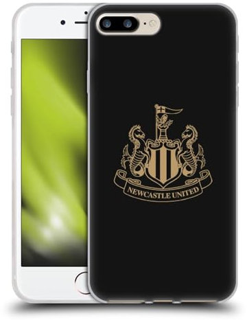 Head Case Designs Officially Licensed Newcastle United Football Club Gold Crest Gel Case [Military Grade Protection] Compatible With Apple iPhone 7 Plus/iPhone 8 Plus