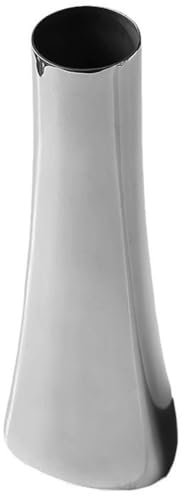 Zghhc Taillenförmige Kleine Vase Aus Edelstahl, Silberfarben, Spiegelvase, Vase Aus Poliertem Metall, Heimdekoration Für Schlafzimmer, Küche, Wohnzimmer