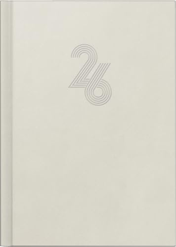 rido/idé Buchkalender Mod. Chefplaner '26 „Grey“ | A5, Kunstleder
