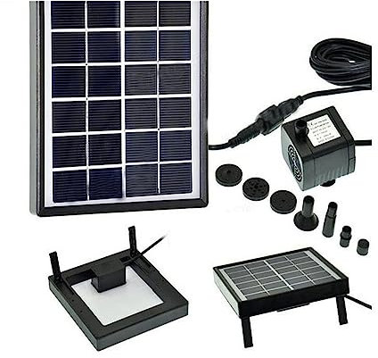 Bomba de fuente solar, Conjunto de bomba de agua de energía Solar sin escobillas de 175L/H, Kit de Panel de pulverización, bomba de fuente de cascada, bomba de agua for estanque de peces, decoración d