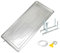 Bandeja de Goteo Del Aire Acondicionado, Bandeja de Drenaje Exterior de Acero Inoxidable con Soportes, Kit de Drenaje, Soporte Garrafa Aire Acondicionado(1-2P 84x38x3cm)