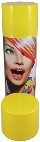 G&M Pintura para el pelo, 250 ml, 7 colores, para carnaval, Halloween, color amarillo