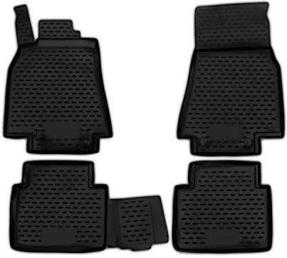 OMAC Gummimatten Fußmatten kompatibel mit Mercedes B Klasse W245 2005-2011 TPE Schwarz 4X