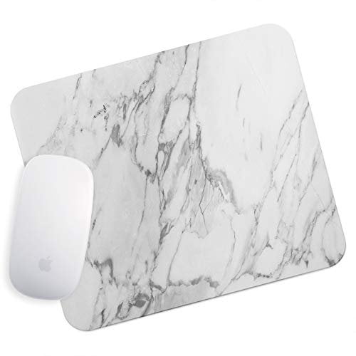 Mouse Pad | Desk Mouse Mat | Mouse Pad Gaming | Small Mouse Mat | Marble White