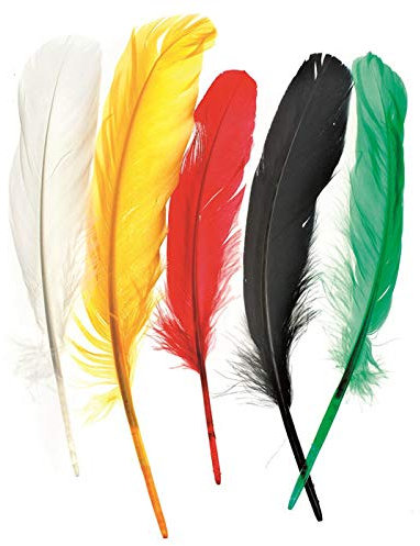 NEU Create it Easy Indianerfedern, bunt sortiert, ca. 16 cm, 15 Stück