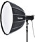 Rollei Profi klick Deep Softbox mit Grid 120 cm Soft-Box für die Studio- Portrait und Akt- Fotografie in Schwarz mit silbernen Inlay. 28161_Parent