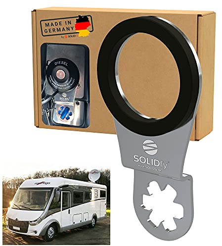 SOLIDfy® - AdBlue Verschluss Sicherung aus Edelstahl für Carthago Vollintegriert auf Fiat Ducato Basis