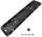 Universal Pkw Simple Fix Nummernschildhalter Kennzeichenhalterung Edelstahl, Diamant Diebstahlsicher Nummernschildhalterung Vibrationsschutz Halter Für Kennzeichen Nummernschild (Schwarz)
