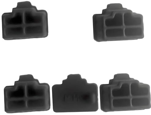 Allcam DCVRJ45 5x Dust Covers for RJ45 Network Ports of Computers, Laptops, TVs, DVD/Blu-ray Players, Media Players