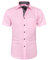 J.VER Chemise à manches courtes pour homme - Avec poche - Coupe droite - Facile à repasser - Moderne, rose clair, XXL