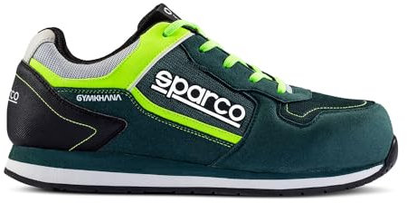 Sparco Gymkhana S1p SRC, Zapatos de Seguridad de Trabajo, Verde Oscuro, 39 EU