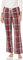 Amazon Essentials Pantalon de Pyjama en Popeline Femme, Bordeaux Óxido Mélange À Carreaux, XL