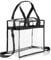 Durchsichtige Tasche Damen Transparente Reise Kosmetiktasche Clear Bag Transparente Tragetasche für Stadium, Fitnessstudio, Arbeit, Konzerte, Flughäfen, Einkaufen, Strände - 29,5 x 29,5 x 15cm