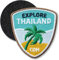 Thailand/Klett-Patch gestickt 61 x 55 mm/Klett Patch Patches Abzeichen Aufnäher Applikation zum aufkleben aufnähen auf Kleidung Rucksack Tasche/COH