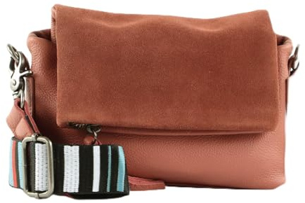 FREDsBRUDER Leder Schultertasche Umhängetasche Alerassa Crossbody Light Rust terracotta