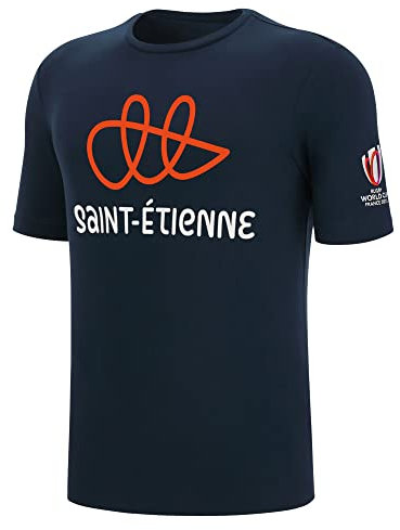 Macron T-Shirt für Erwachsene, Rugby Saint-Etienne World Cup 2023, blau, 5XL