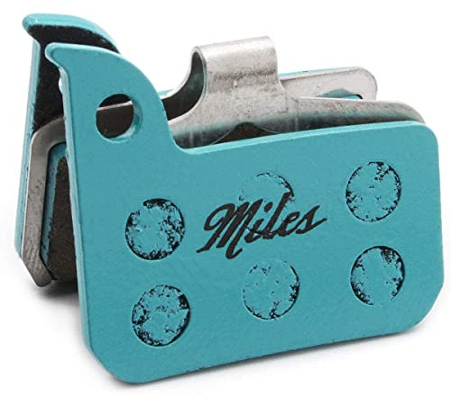 Miles Racing Bremsbeläge für Scheibenbremsen, blau, Road, MTB, E-MTB, E-Road, E-Bike, Tourenrad, Halbmetallisch - XC, Enduro, Trail | Sintered - Freeride, Downhill, Wet Organic - XC, Commuter