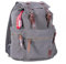 Hanta Nature Rucksack Canvas 20L, Wanderrucksack aus Canvas-Stoff für Outdoor-Ausflüge, Camping, Alltag oder Schule für Damen und Herren mit Lederriemen und Reißverschlüssen - Grau