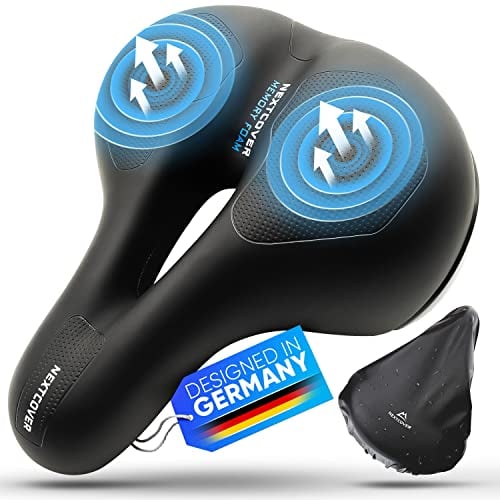 NEXTCOVER® Fahrradsattel für Damen & Herren mit [Airflow] Ergonomie für maximalen Fahrkomfort I Fahrrad Sattel mit optimaler Luftzirkulation I Fahrradsattel Herren bequem
