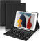 IVEOPPE Keyboard Case for iPad 9/8/7th Generation 10.2 inch - UK Layout Detachable Bluetooth Folio Keyboard Cover with Pencil Holder for iPad Air 3 2019/ Pro 10.5'' 2017, Black