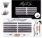 120pcs Wimperns Cluster DIY Wimpern-Extensions Kit mit Applikator und Wimpernkleber und Versiegelung Falsche Wimpern Natürlicher Look C D Curl Länge Mix 10-16MM-DM27