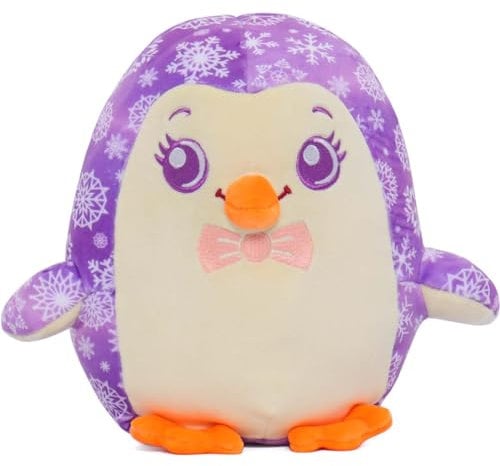 Dream Beams Arthur (Pinguin) süßes, kuscheliges, weiches Plüschtier, Squishy Kuscheltier, Glow in The Dark Elemente, einfach waschbar, Größe: 18cm, für Kinder und Jugendliche ab 0 Jahre