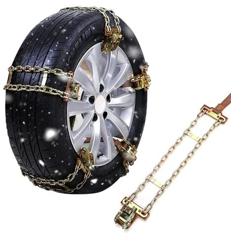 Reifen Schneekette 1 PC Qualitäts-Verschleißfeste Auto Schneeketten Gleichgewicht Design-SUV Gleitschutzkette for Eis/Schnee/Schlamm Straße sicher for Fahren S/L Schneeketten für Auto (Size : L