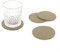 Oblique Unique® Filzuntersetzer rund 4er Pack für Tisch und Bar - Glasuntersetzer Untersetzer aus Filz (Beige)