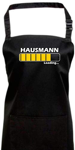 ShirtInStyle Kochschürze Latzschürze, Loading Hausmann, Beste Berufe, Ausbildung Abschluss Job Kollegen, Backschürze Schürze Grillen Essen Kochen Küche, Farbe Schwarz