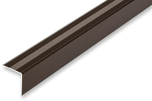 NALine® Treppenkantenprofil 30 x 32 x 1180 mm Treppenwinkel bronzefarben ungelocht Treppenkantenprofil Treppenkante Alu Winkel