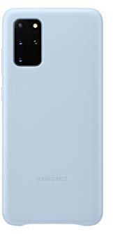 Samsung Leather Smartphone Cover EF-VG985 für Galaxy S20+ | S20+ 5G Handy-Hülle, echtes Leder, Schutz Case, stoßfest, premium, blau