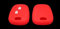 Coque de clé compatible avec Peugeot 107 207 307 206 306 406 Toyota Aygo Citroen C1 C2 C3 C4 C5 Xsara Saxo Silicone 2 boutons Coque Souple Protection Télécommande Voiture 6 couleurs de qualité rouge