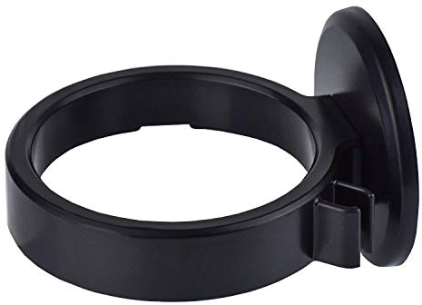 BoBoU Haartrocknerhalter aus Kunststoff in 3 Farben erhältlich Wandbefestigung Haartrockner Halterung Fönhalter Wandmontage ohne Bohren (Schwarz)