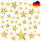 Little Deco 60 Sterne Wandtattoo Kinderzimmer Stars Wandsticker Set Aufkleber Wanddeko Spielzimmer Babyzimmer Kinder Schlafen Gold DL608