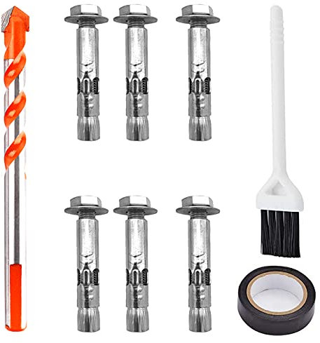 Expansion Screw Bolts M8 X 60mm External Hex Nut 304 Stainless Steel Expansion Sleeve Anchor Bolt Heavy Duty Fixing Anchors(6 Pcs)