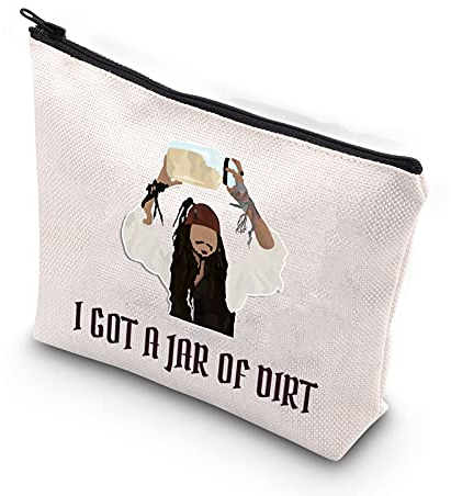 WCGXKO Make-up-Tasche mit Reißverschluss, Motiv I Got A Jar Of Dirt, Glas mit Schmutz
